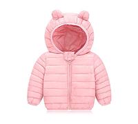 Doudoune Enfant Blouson d'hiver pour Enfant, Veste à Capuche Bébé Manteau à Manches Longues Matelassée Veste de Neige Ski Vêtement pour Garçons Filles Mode Veste