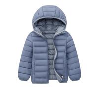 Doudoune Enfant Courte Veste Matelassée Manteau Hiver à Capuche à Manches Longues pour Garçons Fille, Automne-Hiver Chaude Parka à Capuche Légère, Garçon D'extérieur Vêtement