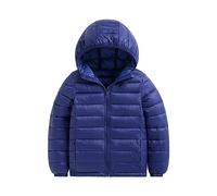 Doudoune Enfant Courte Veste Matelassée Manteau Hiver à Capuche à Manches Longues pour Garçons Fille, Automne-Hiver Chaude Parka à Capuche Légère, Garçon D'extérieur Vêtement