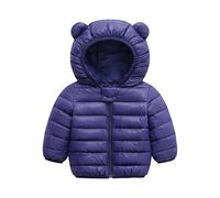Doudoune Enfant Fille Garçon Veste d'hiver Chaude Doublée Polaire Avec Capuche Fermeture éclair Manteau Peluche épaisse Matelassée Chaude d'extérieur Neige Vêtements Mode Veste