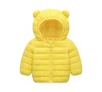 Doudoune Enfant Fille Garçon Veste d'hiver Chaude Doublée Polaire Avec Capuche Fermeture éclair Manteau Peluche épaisse Matelassée Chaude d'extérieur Neige Vêtements Mode Veste