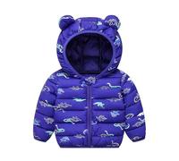 Doudoune Enfant Fille Garçon Veste Doudoune d'hiver Doublée Polaire Avec Capuche Fermeture éclair Manteau Peluche épaisse Matelassée Chaude d'extérieur Neige Vêtements Pour d'extérieur