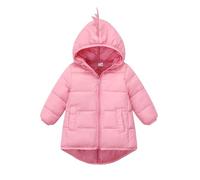 Doudoune Enfant Fille Longue Manteau Duvet Filles Chaud Hiver Veste Zippé épais Chaud en Peluche Parka Manteaux et Blousons avec Capuche Fourrure Duvet en Coton Warm Winter Coats pour 2-8 ans