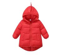 Doudoune Enfant Fille Longue Manteau Duvet Filles Chaud Hiver Veste Zippé épais Chaud en Peluche Parka Manteaux et Blousons avec Capuche Fourrure Duvet en Coton Warm Winter Coats 2-8 ans