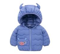 Doudoune Enfant Garçon Fille Blouson à Capuche Doublée Polaire Veste Bébé Hiver Manteaux Matelassée Veste à Manches Longues Chaude Vêtement