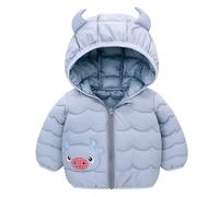 Doudoune Enfant Garçon Fille Blouson à Capuche Doublée Polaire Veste Bébé Hiver Manteaux Matelassée Veste à Manches Longues Chaude Vêtement