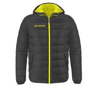 Doudoune enfant Givova Olanda - gris oscuro/amarillo fluo XXS