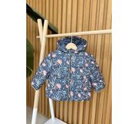 Doudoune enfant imperméable doublé polaire avec capuche dina bleu 12M