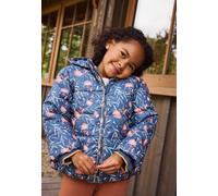 Doudoune enfant imperméable doublée polaire avec capuche dina bleu 12M