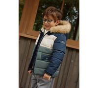 Doudoune Enfant Imperméable Doublée Sherpa Avec Capuche Noah Bleu 10A