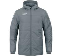 JAKO - Veste D'Entraîneur D'Équipe à Capuche, Mixte Enfant, Gris Pierre, 128