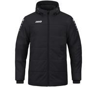JAKO - Veste D'Entraîneur D'Équipe à Capuche, Mixte Enfant, Noir, 128