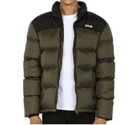 Doudoune enfant Schott UTAH2B - Vert kaki, capuche fixe, fermeture zippée 14 ans