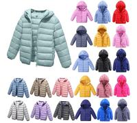 Doudoune Enfant Veste Matelassée en Coton de Couleur Unie Manteau Hiver à Capuche à Manches Longues pour Garçon Fille Doublé de Molleton Duveteux Épais pour Enfants Manteau Chaud Vêtement à Poches