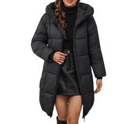 Doudoune Femme Ample Doudoune Femme Hiver Chaude Coat Manteau Mi Saison Femme Manteau Femme Hiver 2024 Manteaux Duvet Femme Ski Manteau Femme Manteau Hiver Femme Chaud Couleur Unie Pas Cher Noir S
