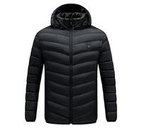 Doudoune Femme Cintrée Hiver - Veste Chauffante À Capuche 13 Zones pour Femme Veste Lavable Manteau À Poche Chauffante Manteau Chauffant À 3 Niveaux P Manteau