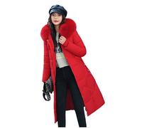 Doudoune Femme FUNMOON en Cachemire avec Fermeture Éclair - Rouge S