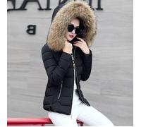 Doudoune Femme FUNMOON - Fine et Chaude à Capuche - Noir XL