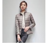 Doudoune Femme Funmoon - Kaki - Fine et Légère - Col Montant - Grande Taille L