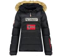 Geographical Norway, Doudoune matelassée pour Femme, Passe-tête Demi Zip, Capuche Fixe, modèle Belancolie, Marine, XXL, Taille 5