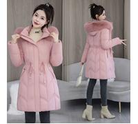 Doudoune Femme hiver - FUNMOON - baggy et épaississant - Vert - Polyester - Fermeture zippée à l’avant XXL