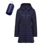 Doudoune Femme Longue à Capuche Impermeable Veste Femme Hiver Legere Doux Pliable Veste Matelassée Chaude Doudounes de Randonnée Anorak Parka Duvet Blouson Mi Saison Manteaux et Blousons Manteau