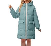 Doudoune Femme Longue Legere Légère a Capuche avec Cordon de Serrage avec Grande Poches Duvet Veste à Longues Manteau Matelassée Pliable Blouson Doudounes Legeres Manteau Femmes Mi Saison Hiver Long