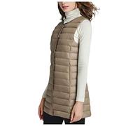 Doudoune Femme sans Manche Grande Taille, Manteau Automne Femme Court, Manteaux Col Rond Veste Décontracté Leger Gilet Couleur Unie Polyvalent Doudoune Maison Ample Manteau Quotidiennes XXXXL