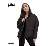 Doudoune femme - SULLIVAN - Noir - Coupe oversize - Manches longues - Avec capuche L