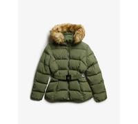 Superdry Fuji Belted Padded Jacket Vert S Femme