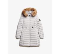 Superdry Fuji Faux Fur Jacket Blanc XS Femme