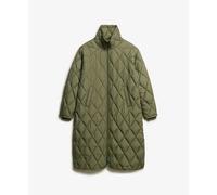 Superdry Superlong Quilt Liner Jacket Vert L Femme