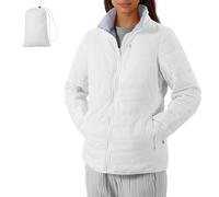 JEMIDI Doudoune Femme - Veste Mi Saison Légère Fine et Matelassée Taille S à 2XL pour Hiver - Blouson Matelassé et Imperméable avec 5 Poches - Doudoune Chaude et Legere