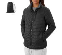 JEMIDI Doudoune Femme - Veste Mi Saison Légère Fine et Matelassée Taille S à 2XL pour Hiver - Blouson Matelassé et Imperméable avec 5 Poches - Doudoune Chaude et Legere