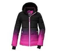 killtec Fille Veste de ski/Veste de ski matelassée avec capuche et jupe pare-neige KSW 330 GRLS SKI QLTD JCKT, pink, 176, 42469-000