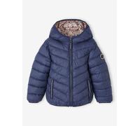 Doudoune fille légère réversible bleu nuit 3A