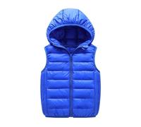 Doudoune Filles sans Manches Gilet Veste Matelassée Enfant Fille en Duvet à Capuche Manteau Blouson Garçon Chaud pour Automne Hiver Manteaux et Blousons mi Saison Vêtement de Plein Air pour 3-14 Ans