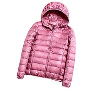 Doudoune fine en duvet de canard blanc ultra légère pour femme, rose, 3X-Large