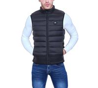 Doudoune gilet chauffant sans manche noir TS batterie incluse KYMAXX IAN.S