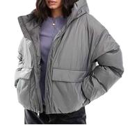 Doudoune Gris Femme Converse Synthetic Puffer L