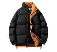 Doudoune Hiver Homme Veste Automne Parka Hiver, Doudoune Section Courte sans Capuche Respirante Vestes pour Hommes Épaissie Thermiques Extérieur Et Intérieur Décontractés Au Quotidien