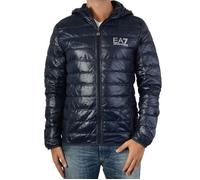 Doudoune Homme EA7 Emporio Armani - Bleu - Fermeture à zip - Col montant - Coupe droite L