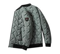 Doudoune Homme Grande Taille Veste Automne Manteau Chaud, Vestes sans Capuche Matelassé en Coton Outdoor Manteau Doudoune Homme Thermiques Résistante À l'eau Coupe-Vent Décontractés Confortables