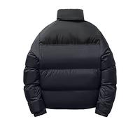 Doudoune Homme Grande Taille Veste De Travail Blouson Chaud, Vestes Matelassée Couleur Unie Basique Blousons Homme sans Capuche Zipper Doudoune Coupe Ajustée Manteau Épais Épaissir Coupe-Vent Casual
