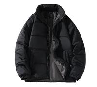 Doudoune Homme Grande Taille Veste De Travail Parka Hiver, Puffer Hommes Thermiques Épaissie Au Jour Le Jour Doudoune Section Courte sans Capuche Respirante Extérieur Intérieur Décontractés