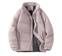 Doudoune Homme Grande Taille Veste De Travail Parka Hiver, Puffer Hommes Thermiques Épaissie Au Jour Le Jour Doudoune Section Courte sans Capuche Respirante Extérieur Intérieur Décontractés