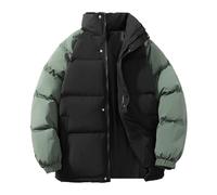 Doudoune Homme Grande Taille Veste Mi Saison Veste Chaude, Homme Doudoune Grande Taille Manteau Manches Longues Parka Ultra Légère Zippée Matelassée Rembourrée Blousons Décontracté Quotidien