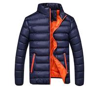 Doudoune Homme Hiver Chaud GranDe Taille Ultra Légère Col Montant Manteau Homme Hiver Manche Longues Blouson Chaud Slim Homme Loisirs