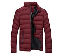 Doudoune Homme Hiver Chaud GranDe Taille Ultra Légère Col Montant Manteau Homme Hiver Manche Longues Blouson Chaud Slim Homme Loisirs