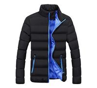 Doudoune Homme Hiver Chaud GranDe Taille Ultra Légère Col Montant Manteau Homme Hiver Manche Longues Blouson Chaud Slim Homme Loisirs